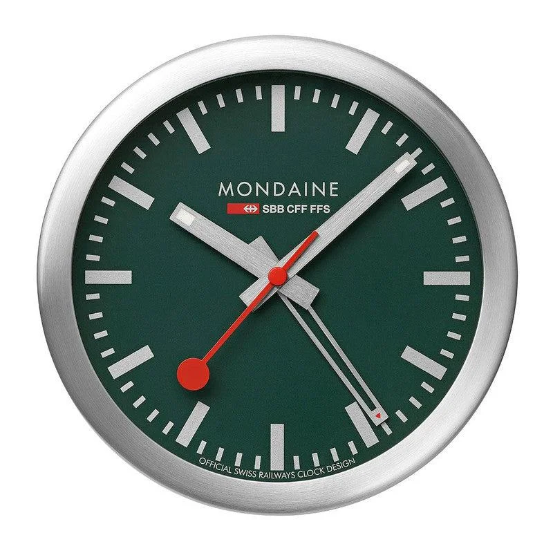 Wi-Fi Clocks for Smart Home Integration-Mondaine Table & Alarm Clock 12.5cm
