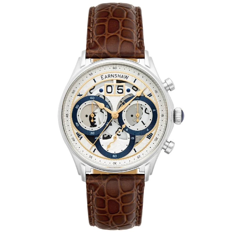 Men's European Made Design Dress Watches for Sophistication-Thomas Earnshaw Nasmyth Grande Date Chronograph Watch ES-8260-01