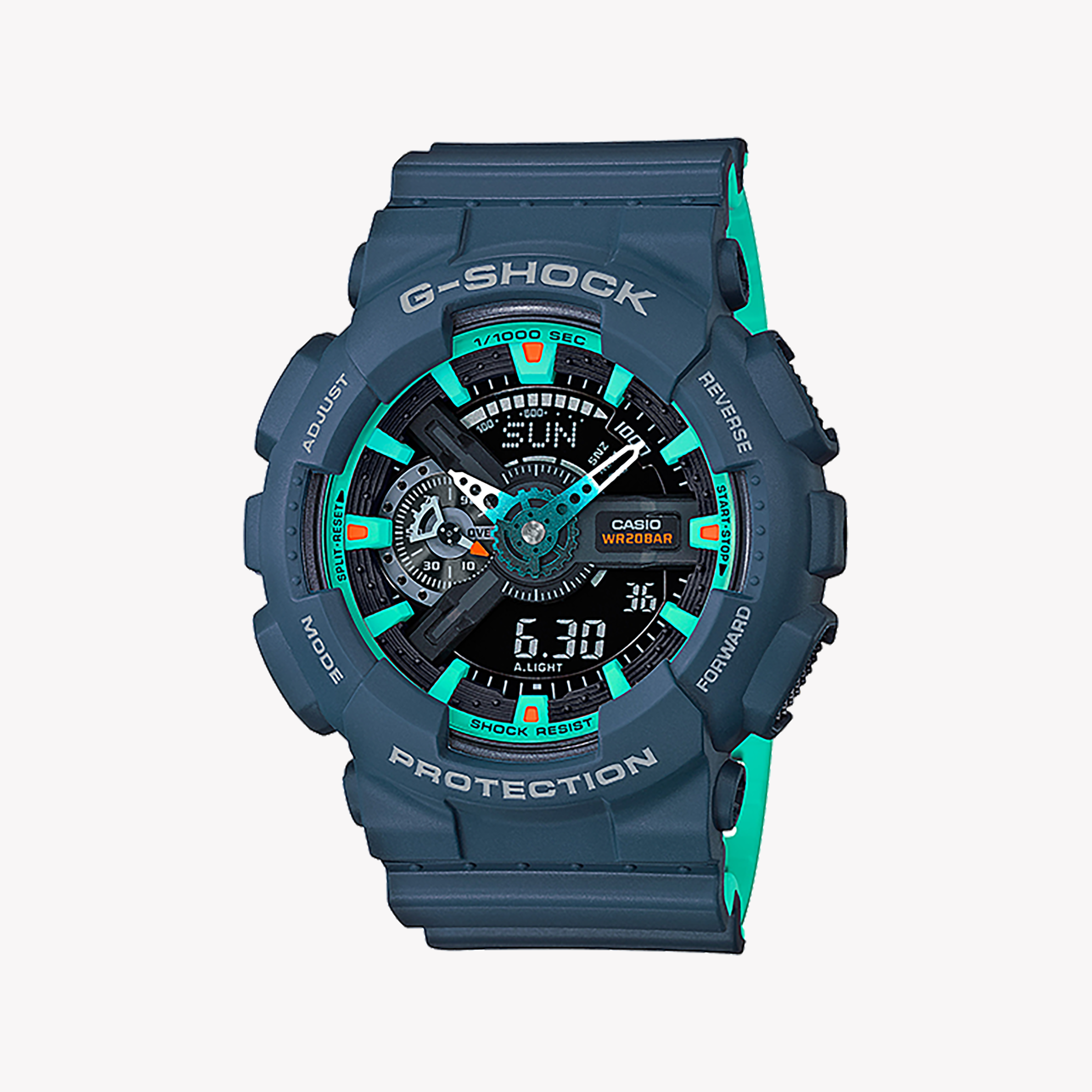 Men's Digital Watches with GPS Navigation-CASIO G-SHOCK GA-110CC-2ADR BLUE POWERHOUSE - ADVENTURE-READY MEN'S WATCH