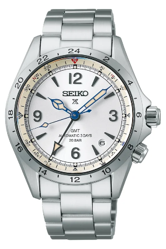Men's British Made Style Dress Watches for Heritage Brands-Seiko Prospex Alpinist GMT 110th Anniversary Limited Edition SPB409