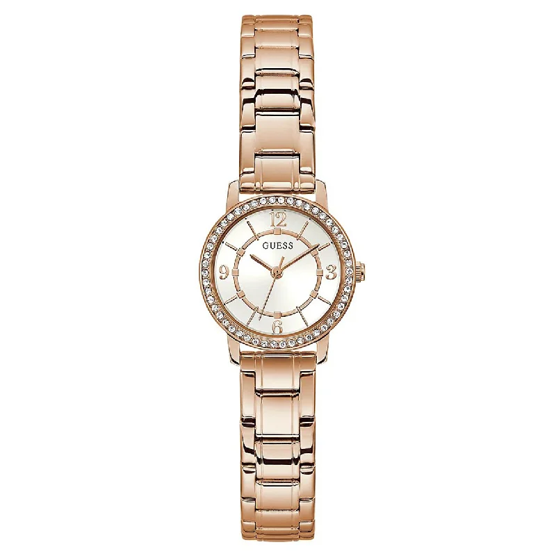 Women's Pilot Watches with International Brand Recognition-Guess Melody White Dial Women 28mm