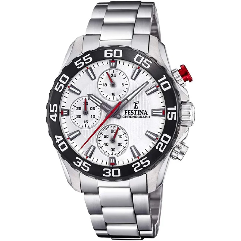 Men's Customized Style Dress Watches with Personalized Touches-Festina Kids's Junior Collection Unisex White Watch F20457/1
