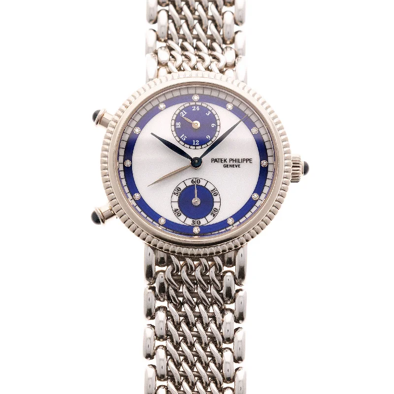 Men's Patek Philippe Watches with Radio Frequency-Patek Philippe White Gold Travel Time Ref. 4864/2G