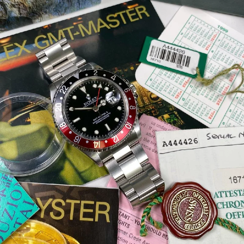 Women's Rolex Spring Design Watches-Rolex GMT Master II 16710 Coke (1999)