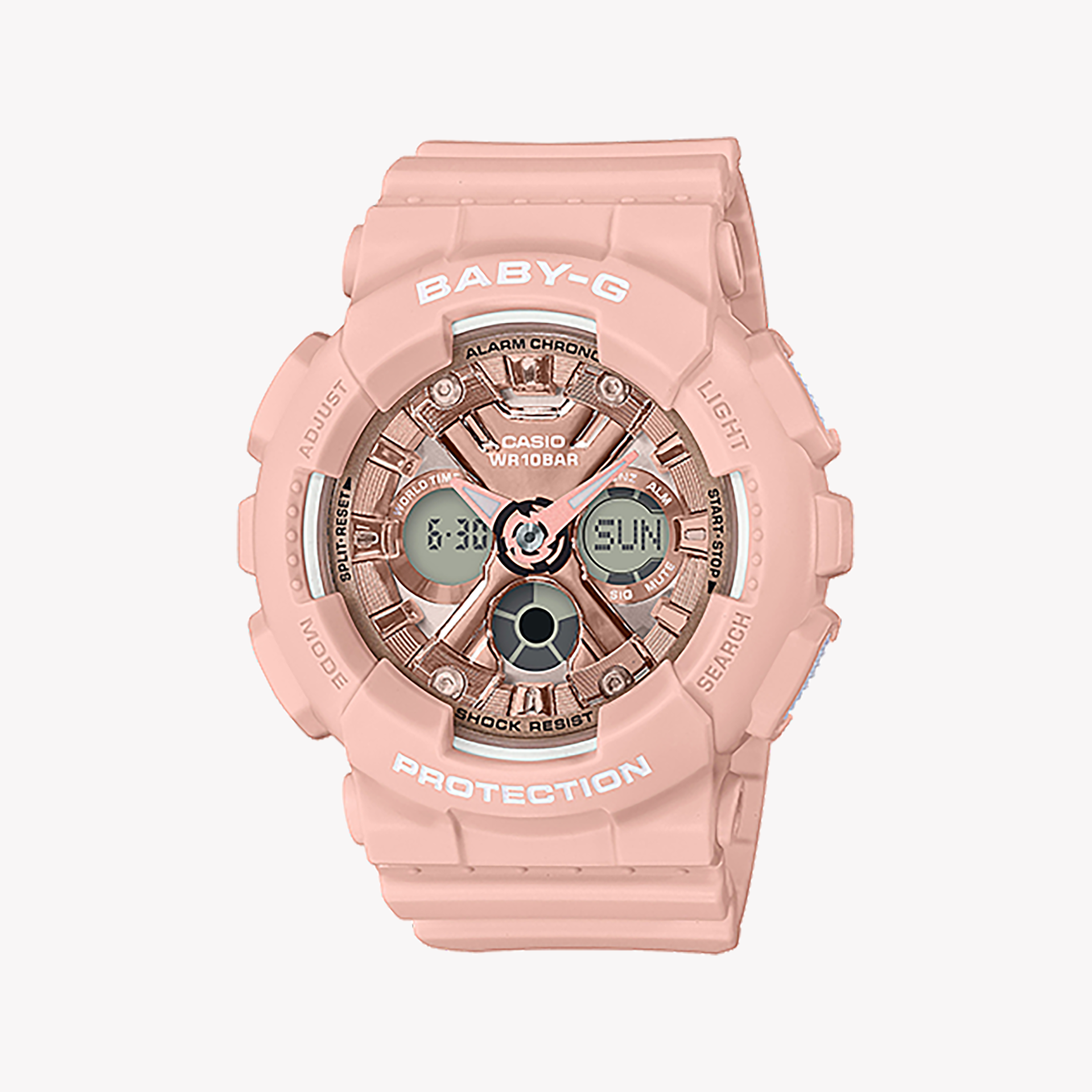 Men's Digital Watches with Tactical Design-BA-130-4ADR BABY-G ADVENTURE - STYLISH PINK RESIN WOMEN'S WATCH FOR ACTIVE LIFESTYLES