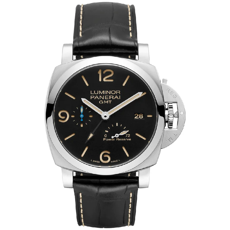 Women's Military Watches with Smart Features-Luminor GMT Power Reserve 44MM PAM01321