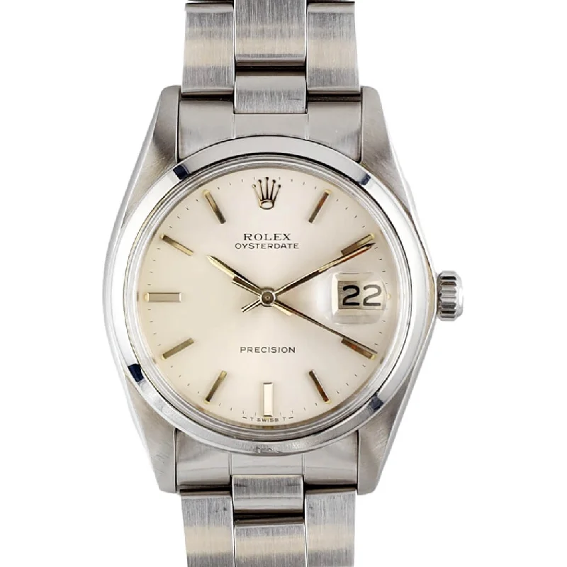 men's Rolex watches with sapphire crystal -​Rolex Oysterdate Precision Ref. 6694, 1978
