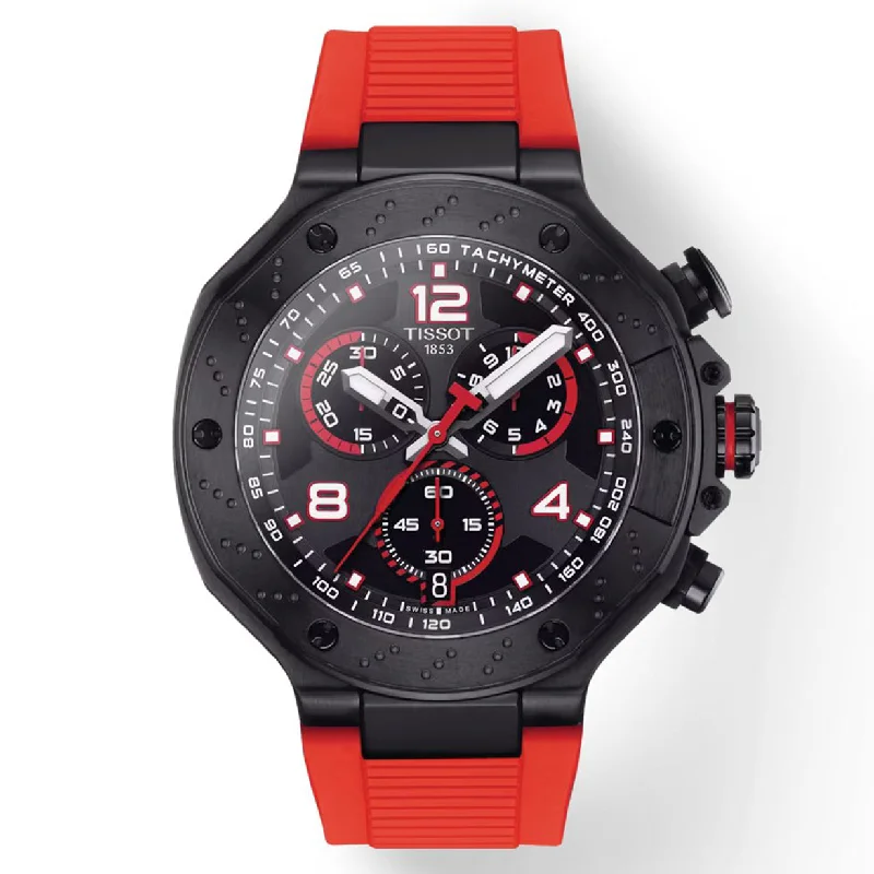Women's Heritage Watches for Emergency Signaling-Tissot Special Collections Black Dial Men 45mm