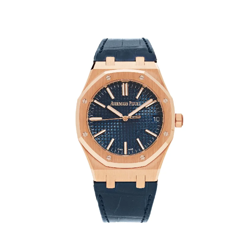 Audemars Piguet Watches for Men Online-Audemars Piguet Royal Oak 15510OR.OO.D315CR.02 Selfwinding Rose Gold Blue Dial (2023)
