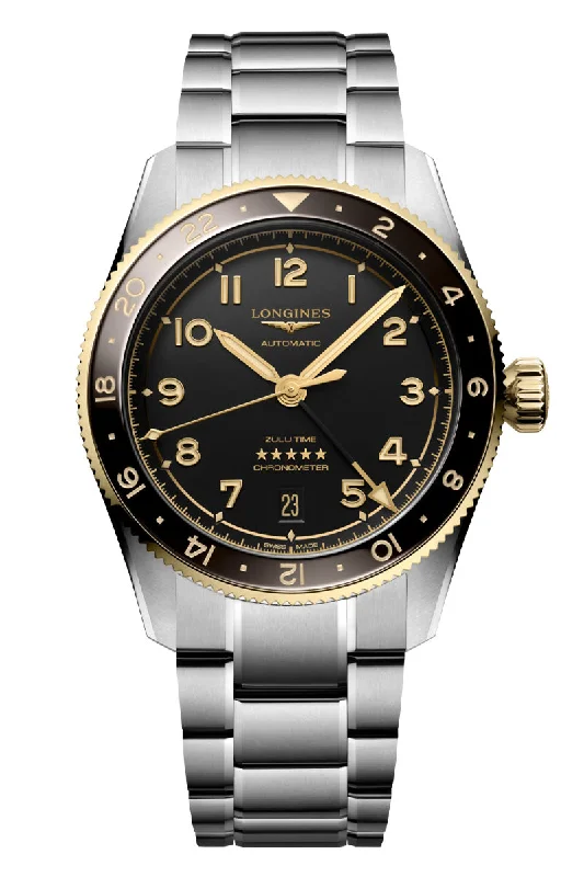 Men's High-End Dress Watches for Luxury Brands-Longines Spirit Zulu GMT 39mm L3.802.5.53.6