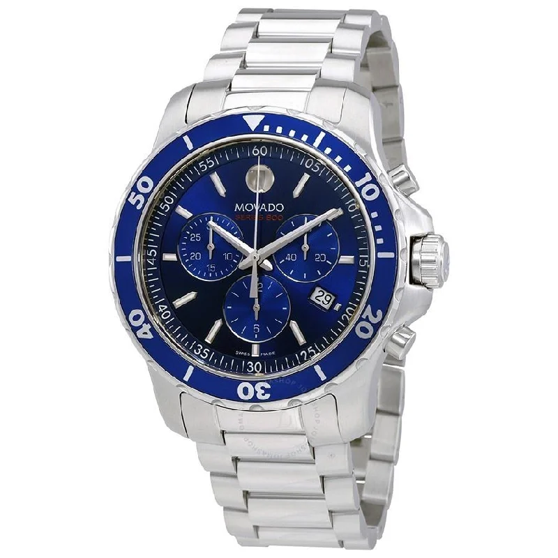 Men's Chronograph Watches for Emergency Signaling-Movado Men's 2600141 Series 800 Chronograph Stainless Steel Watch