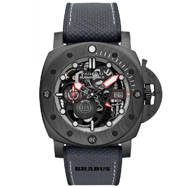 Women's Military Watches with Heart Rate Monitoring-Submersible S Brabus Black Ops Edition PAM01240