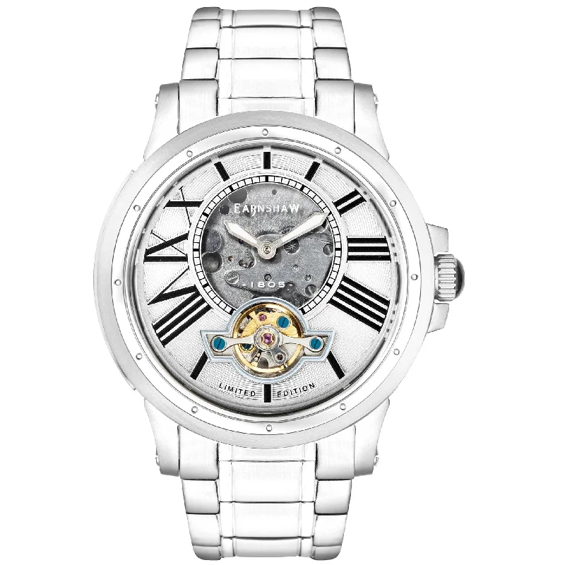 Men's Eco-Drive Dress Watches for Energy Efficiency-Thomas Earnshaw Bertha Watch ES-8244-11