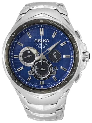 Men's Chronograph Watches for Humidity Monitoring-Seiko Coutura Solar Watch - Ssc749P1