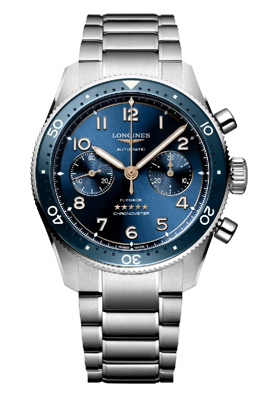 Men's Formal Dress Watches-Longines Spirit Flyback Chronograph L3.821.4.93.6