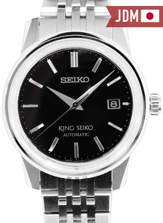 Men's Seiko Valentine's Day Watches-“King Seiko KSK” Mechanical Automatic Black Ref. SDKA007
