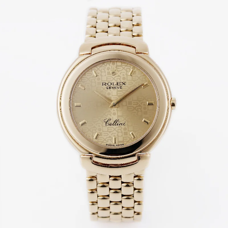 men's Rolex watches with ceramic bezel insert -​Rolex Cellini | REF. 6623 | Gold Jubilee Dial | 36.5mm | 18k Yellow Gold | 1990