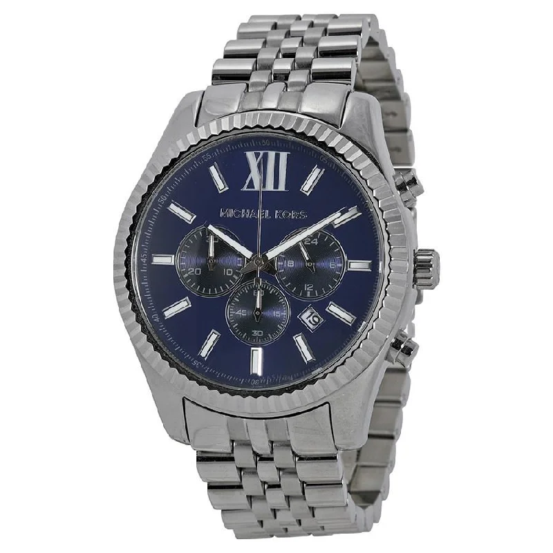 Men's Chronograph Watches with Advanced Materials-Michael Kors Men's MK8280 Lexington Chronograph Stainless Steel Watch