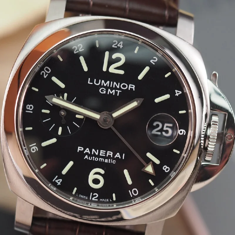Women's Rolex Customized Design Watches-Panerai Luminor GMT PAM00244 (2007)