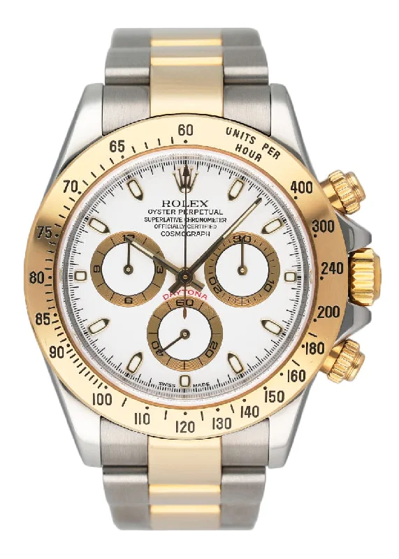 men's Rolex watches with guilloché dial -Rolex Daytona 116523 White Dial Two-Tone Mens Watch Box Papers men's Rolex watches with guilloché dial -Rolex Daytona 116523 White Dial Two-Tone Mens Watch Box Papers