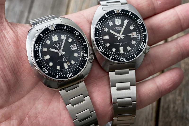 Men's Seiko Extra Large Style Watches-H-Link Bracelet (Seiko 6105)