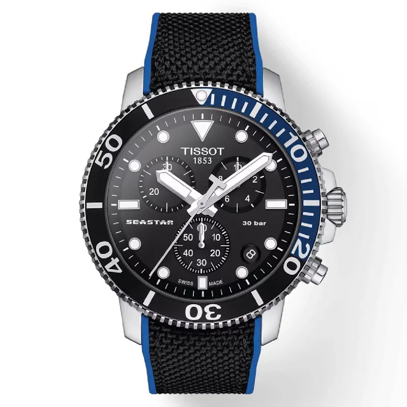 Women's Heritage Watches for Special Occasions-Tissot T-Sport Black Dial Men 45.5mm