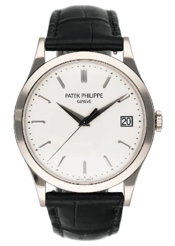 Men's Patek Philippe Watches for Humidity Monitoring-Patek Philippe Calatrava 5296G-010 Mens Watch With Papers