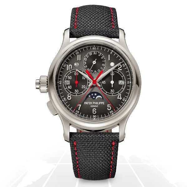 Men's Patek Philippe Watches with Compass Calibration-Patek Philippe Grand Complications Split Seconds Monopusher Perpetual Calendar Chronograph 5373P-001 Men's Patek Philippe Watches with Compass Calibration-Patek Philippe Grand Complications Split Seconds Monopusher Perpetual Calendar Chronograph 5373P-001