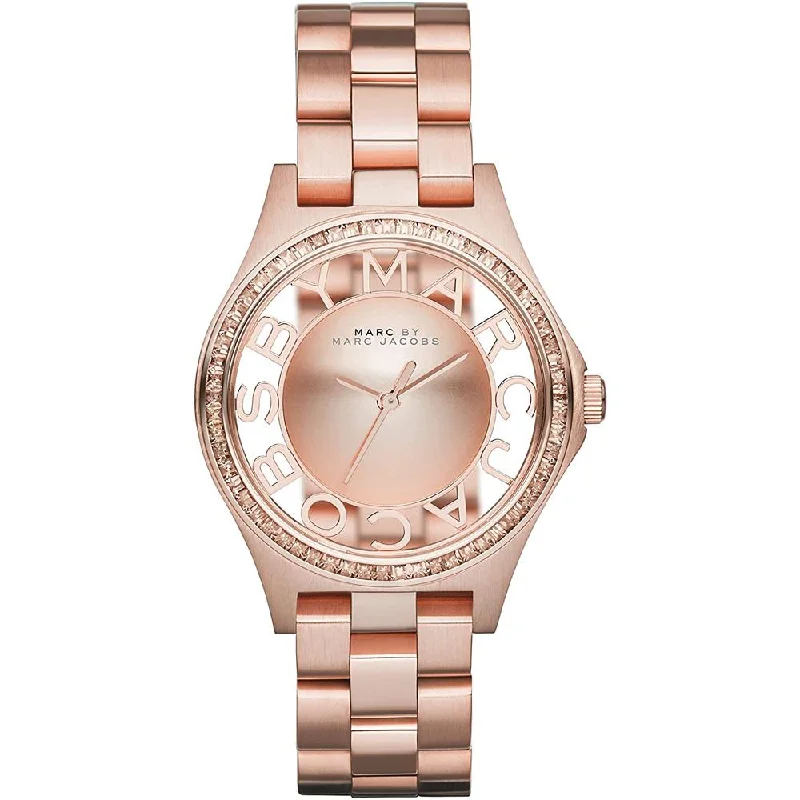 Marc Jacobs MBM3339 Ladies Henry Glitz Rose Gold Watch