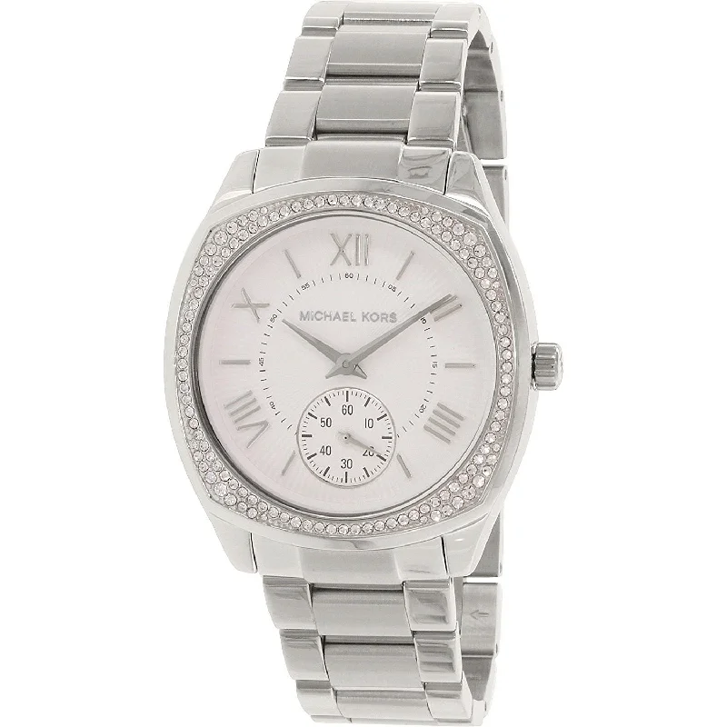 Women's Chronograph Watches for Orienteering-Michael Kors Women's MK6133 Bryn Crystal Stainless Steel Watch