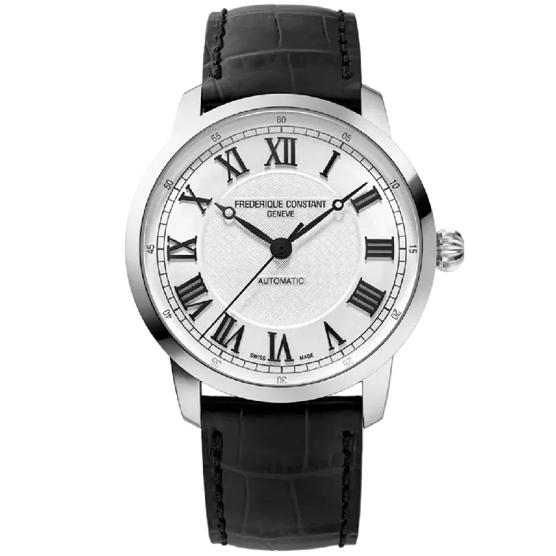 Men's New Year's Eve Dress Watches for Countdown Parties-Frederique Constant Premiere Automatic Men's Black Watch FC-301SWR3B6