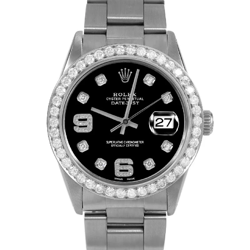 men's Rolex watches with chronograph functions -​Rolex Datejust 36mm | 16014-BLK-8DA69-25CT-OYS