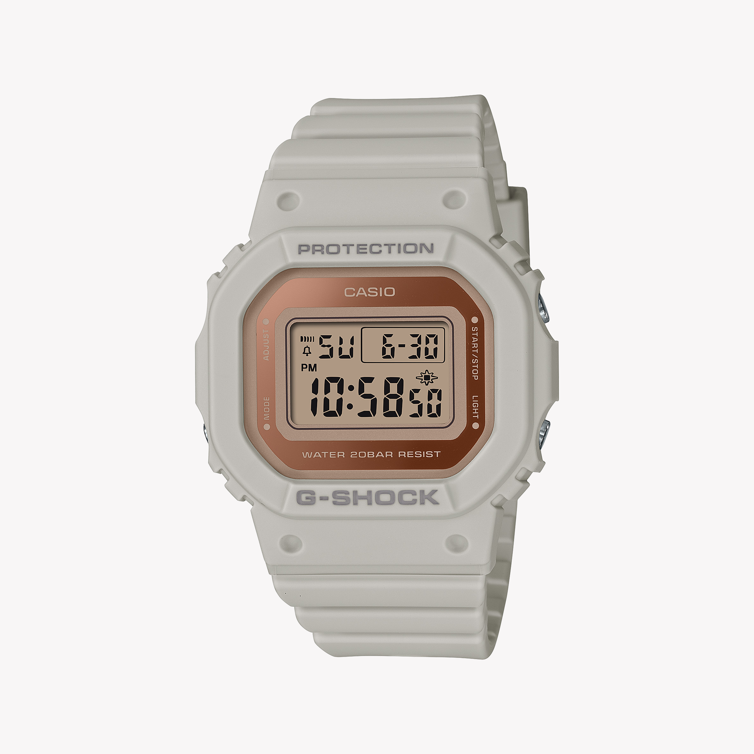 Men's Digital Watches with Countdown Timer-G-SHOCK Women's White Resin Watch, Digital | GMD-S5600-8DR