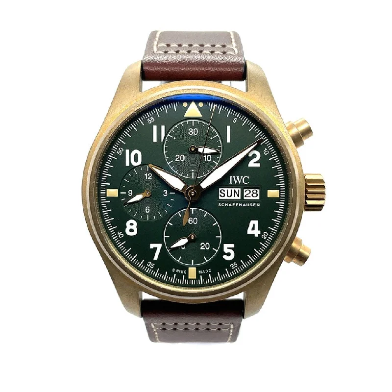 Women's Pilot Watches with Designer Style Inspiration-IWC Pilot’s Watch Chronograph Spitfire IW387902 - Certified Pre-Owned
