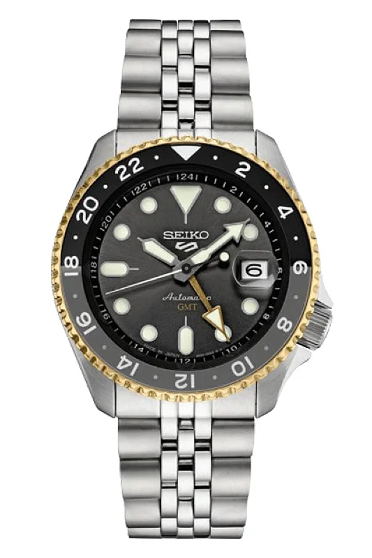Men's Extra Large Design Dress Watches for Oversized Style-Seiko 5 Sport SKX GMT SSK021