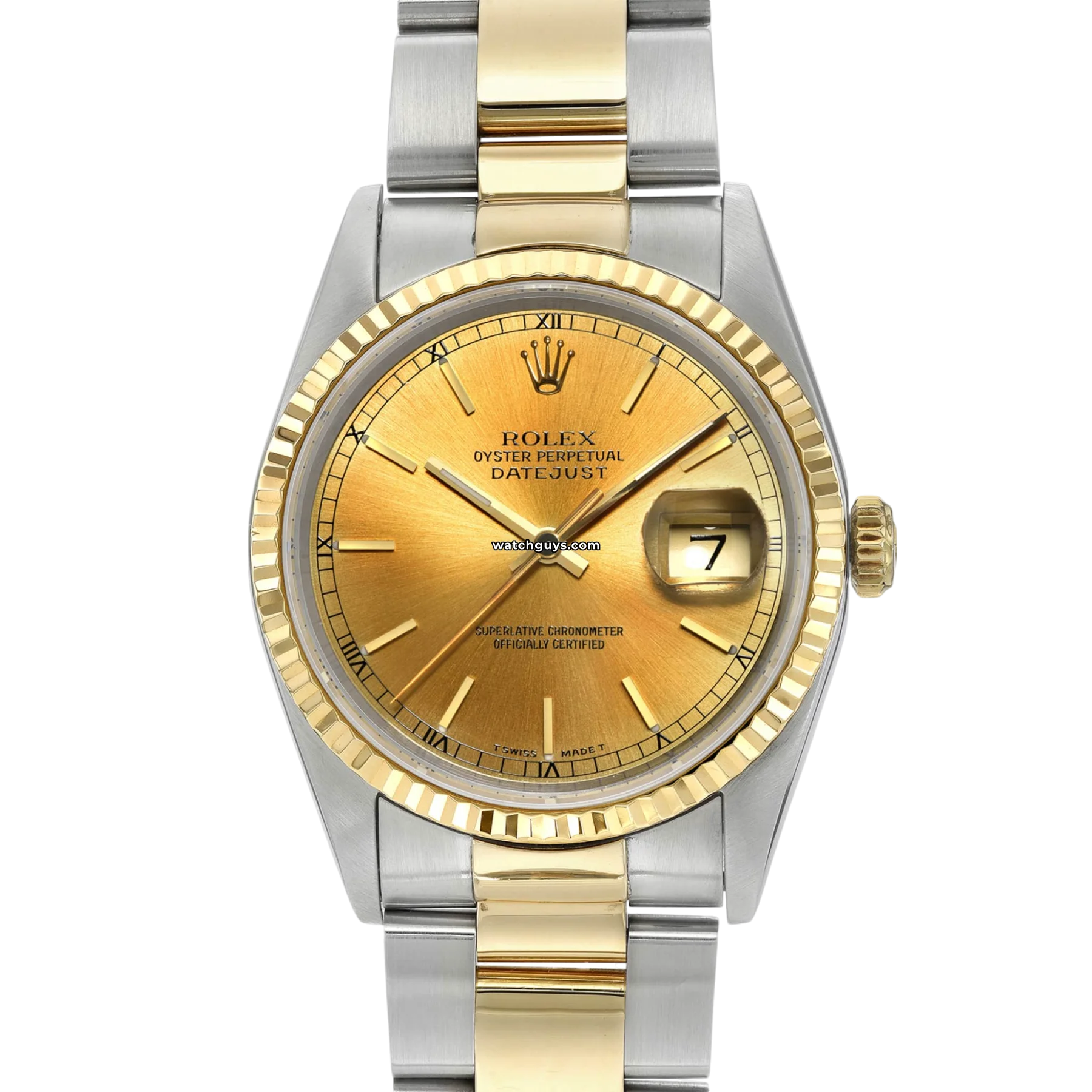 Women's Rolex Summer Watches-Rolex Datejust 16233 Champagne
