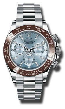 Ice blue dial with 11 baguette diamond hour markers