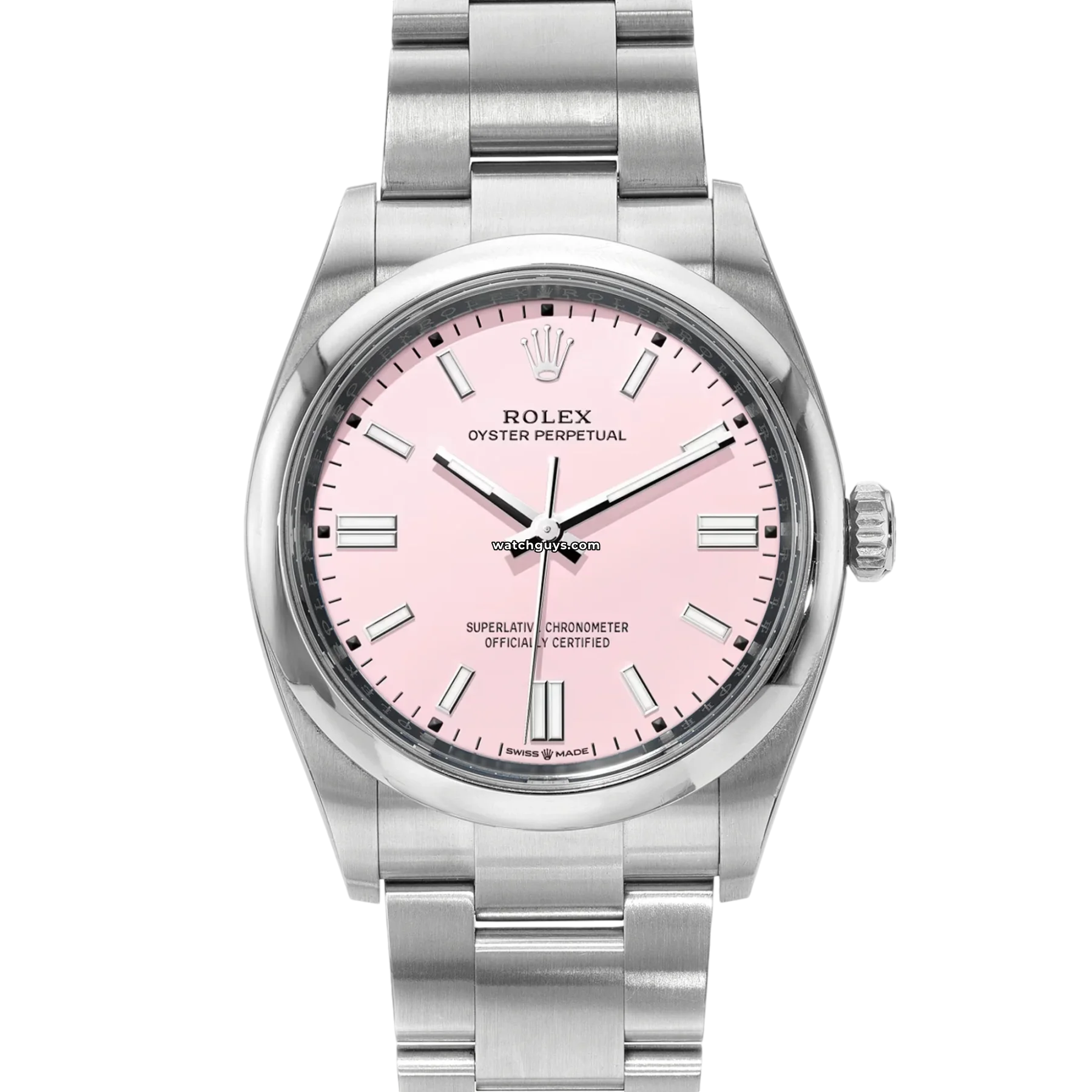 Women's Rolex Engagement Design Watches-Rolex Oyster Perpetual 126000 Candy Pink