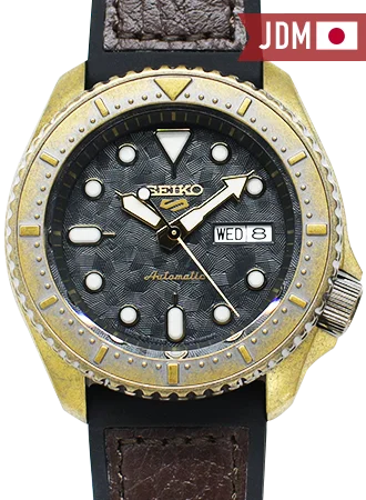 Men's Seiko Hybrid Style Watches-Seiko 5 Sports "Specialist Style" Gold Vintage Ref. SBSA072