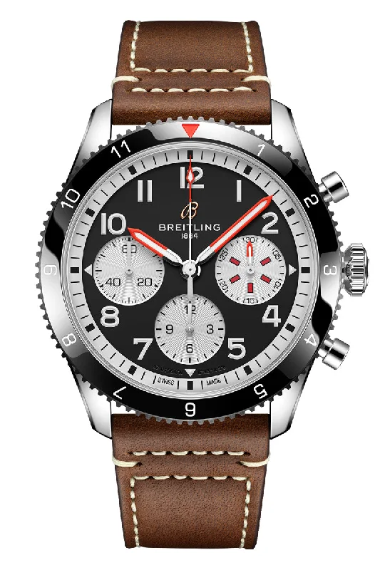 Men's Local Brand Style Dress Watches for Community Support-Breitling Classic AVI Chronograph 42 Mosquito Y233801A1B1X1