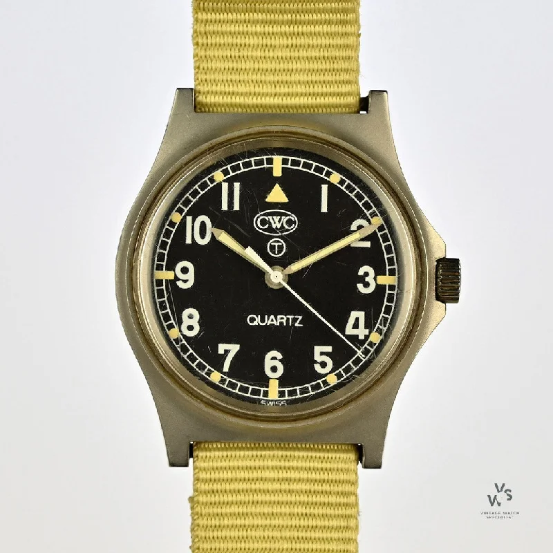 Men's Military Watches with Historical Context-CWC G10 Quartz - British Royal Navy 'Fatboy' - Issued 1985