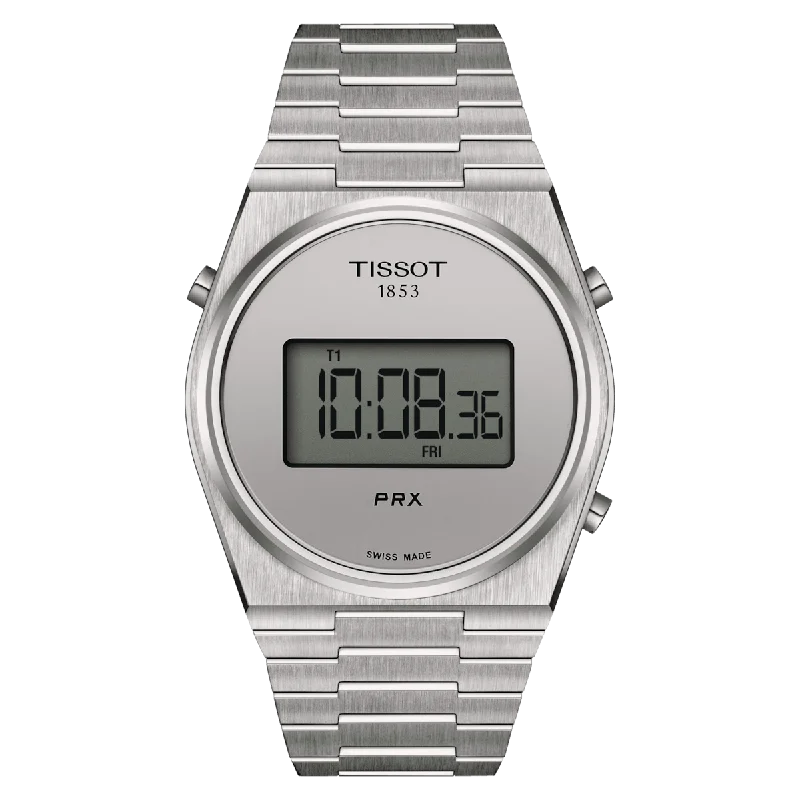 Women's Heritage Watches for UV Protection-Tissot T-Classic PRX Silver Dial Unisex 40mm T1374631103000
