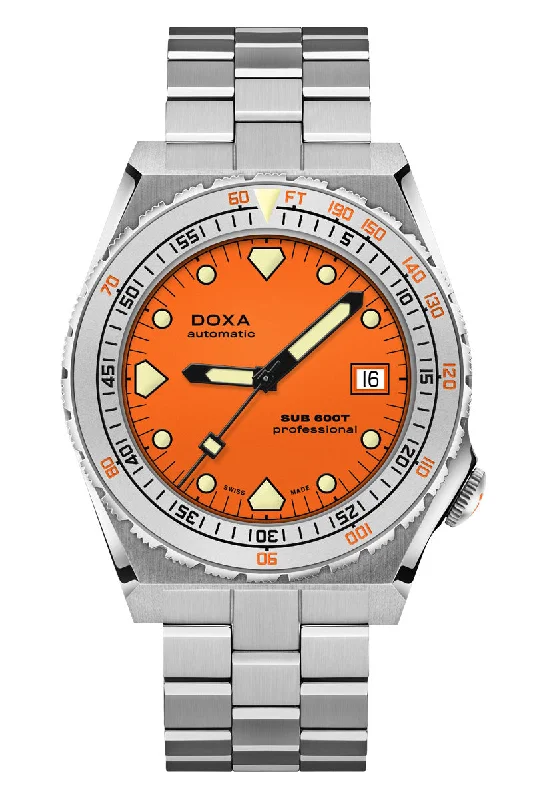 Men's Small Size Design Dress Watches for Petite Wrist-Doxa Sub 600T Professional 862.10.351.10