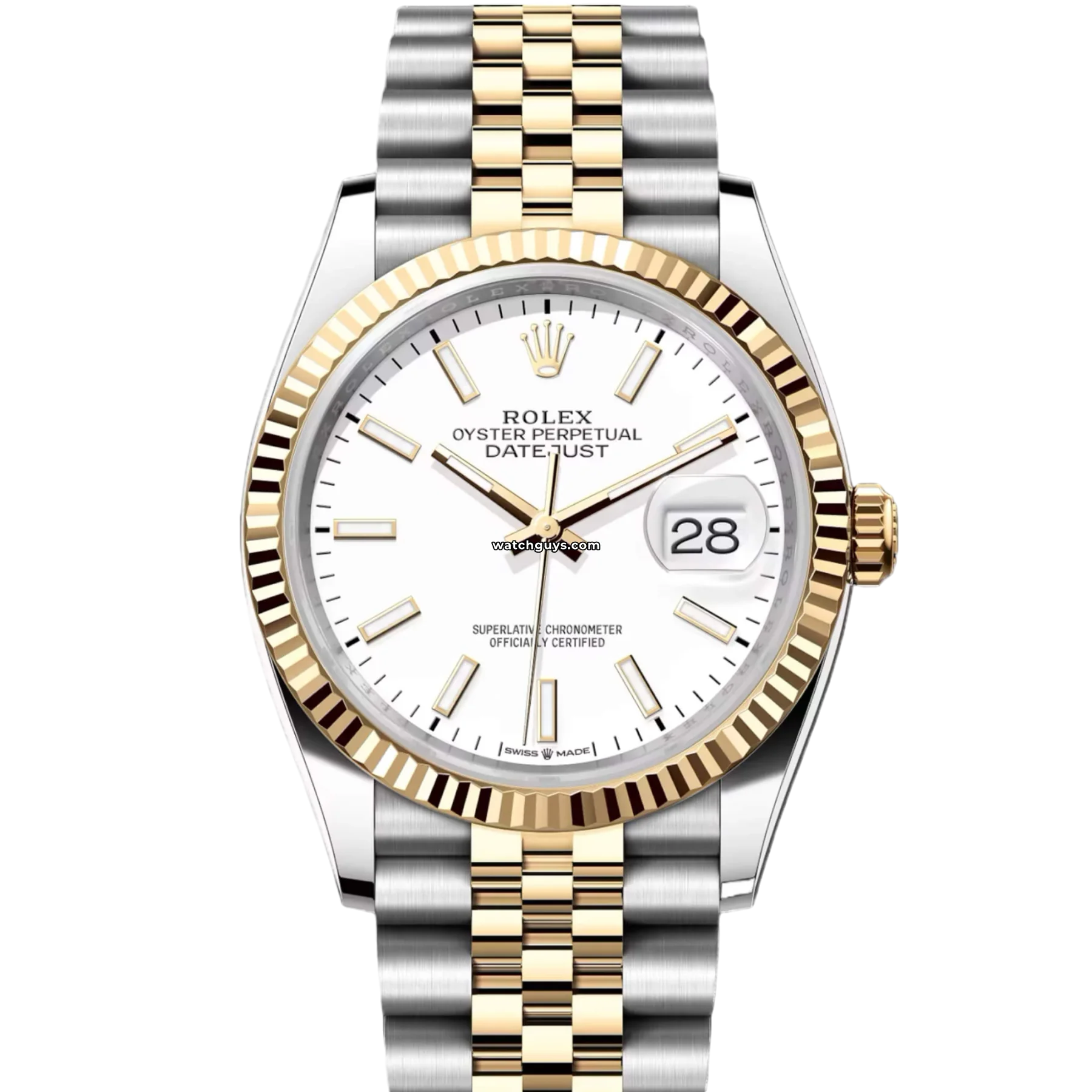 Women's Rolex Personalized Style Watches-Rolex Datejust 126233 White Jubilee
