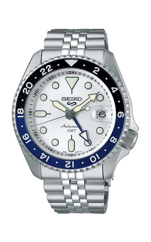 Men's Seiko Small Size Watches-Seiko 5 Sports Automatic GMT SSK033K1