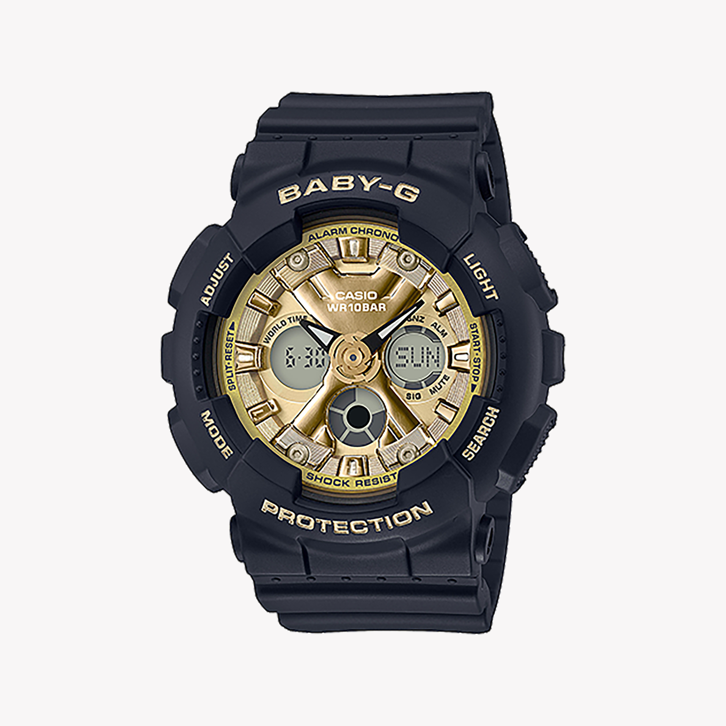 Men's Digital Watches for Collectors-Baby-G Women's Black Resin Watch, Digital Dial | BA-130-1A3DR