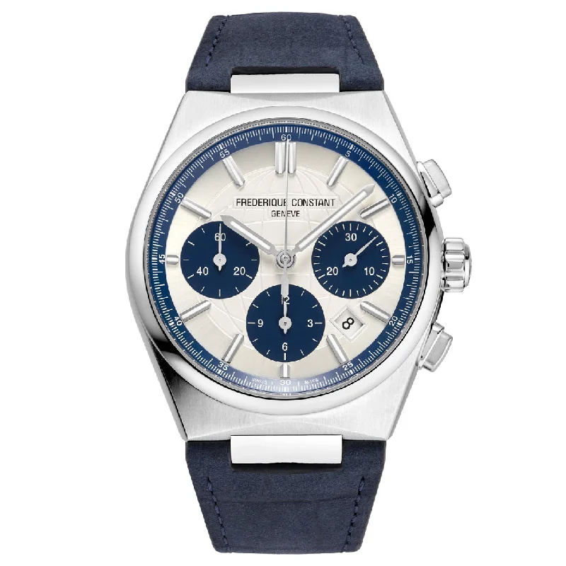 Men's Elegant Style Men's Dress Watches-Frederique Constant Men’s Fc Highlife Chrono Ltd Edition Blue Watch  FC-391WN4NH6