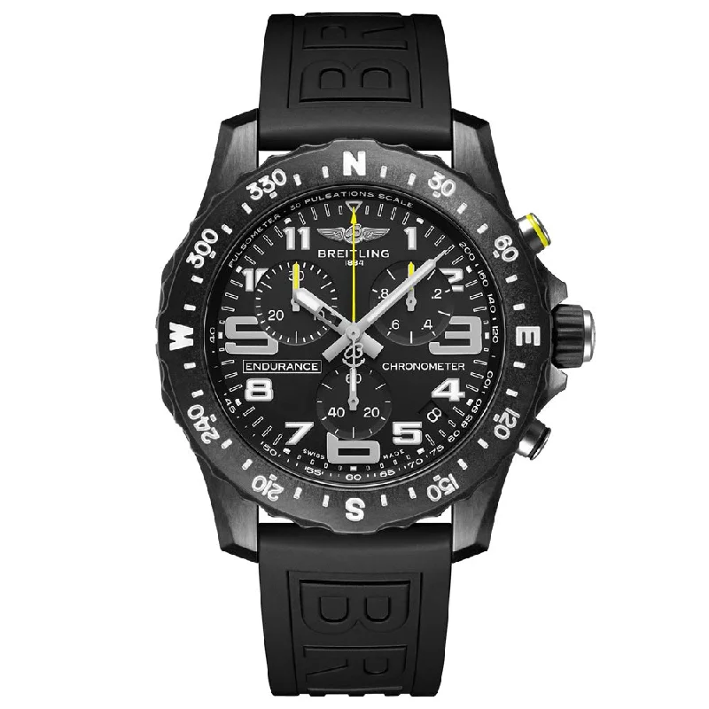 Women's Chronograph Watches with Pilot's Watch Design-Breitling Endurance Pro 44mm Black Dial Breitlight Quartz Gents Watch X82310E51B1S1