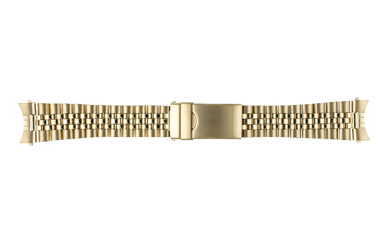 Best men's Rolex watch for small wrists under 40mm -Hadley-Roma Men's Goldtone Rolex Jubilee® Style Metal Bracelet Watch Band
