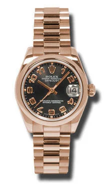 men's Rolex watches with honeycomb dial -​Rolex - Datejust 31mm - Gold President Pink Gold - Domed Bezel - President
